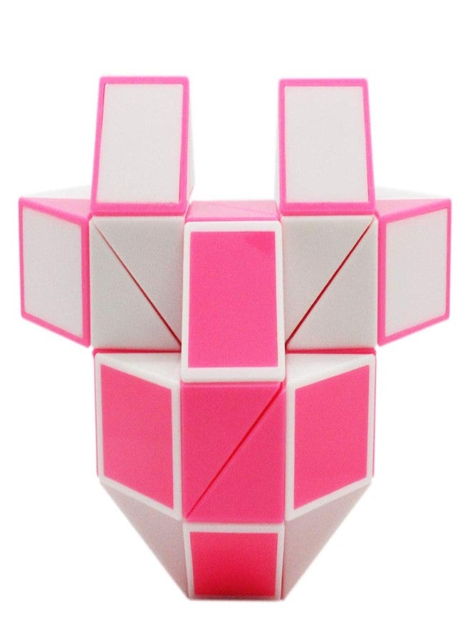 Mipartebo Magic Snake Cube Twist Puzzle 36 Wedges Large Size Twist Fidget Snake Toys Gift Party Favors Game Goodie Bag Fillers Christmas Stocking Stuffers for Kids Adults Teens Pink - Image 2